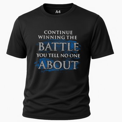 Continue Winning The Battle You Tell No One About Cooling Performance Crew T-Shirt