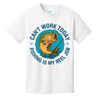 Cant Work Today Fishing Is My Reel Job Kids T-Shirt