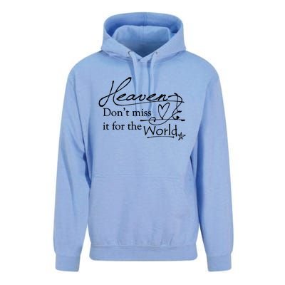 Christian Witnessing Tool Heaven Don't Miss It For The World Cute Gift Unisex Surf Hoodie