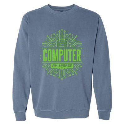 Computer Whisperer Tech Support It Funny Computer Engineer Garment-Dyed Sweatshirt