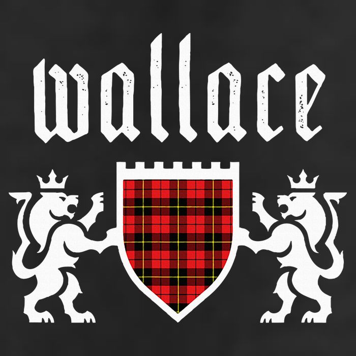 Clan Wallace Tartan Scottish Plaid Wallace Family 7 Panel Mesh Trucker Snapback Hat