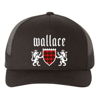 Clan Wallace Tartan Scottish Plaid Wallace Family Yupoong Adult 5-Panel Trucker Hat