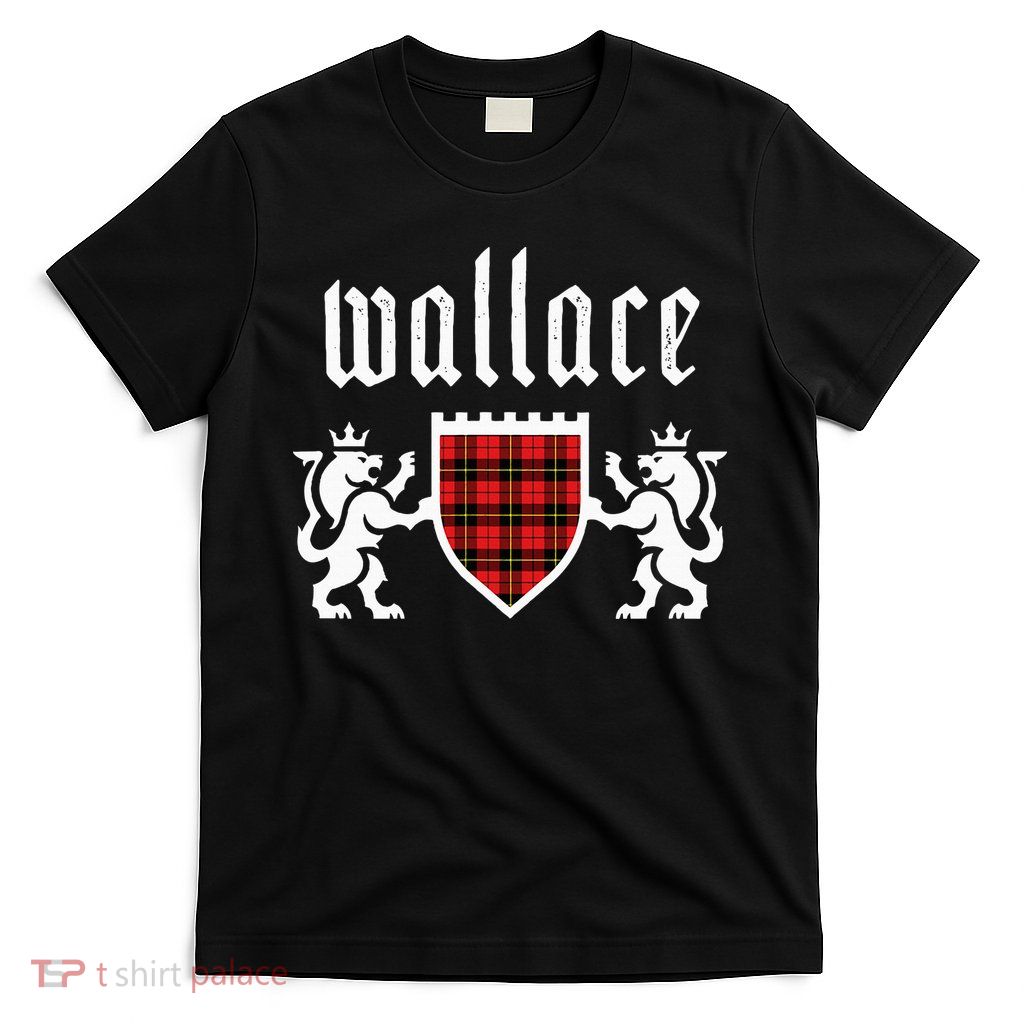 Clan Wallace Tartan Scottish Plaid Wallace Family T-Shirt