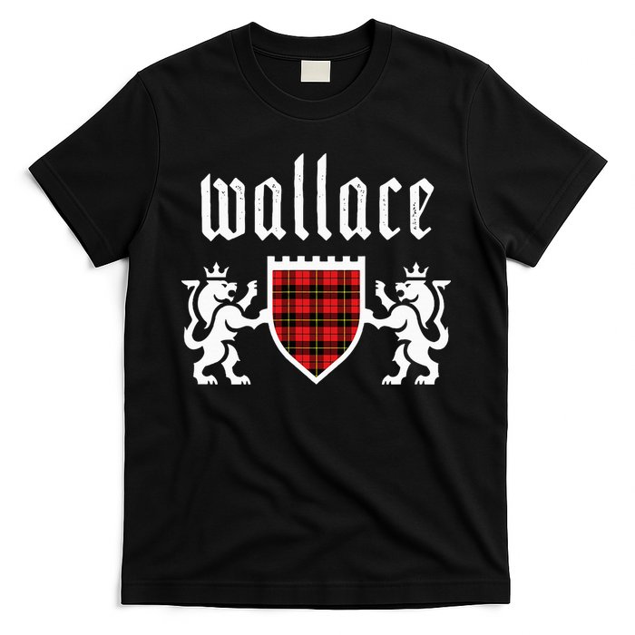 Clan Wallace Tartan Scottish Plaid Wallace Family T-Shirt