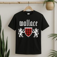Clan Wallace Tartan Scottish Plaid Wallace Family T-Shirt
