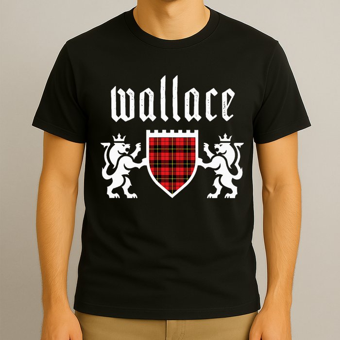 Clan Wallace Tartan Scottish Plaid Wallace Family T-Shirt