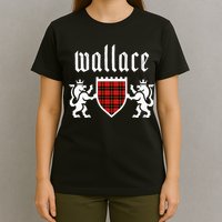 Clan Wallace Tartan Scottish Plaid Wallace Family T-Shirt