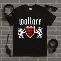 Clan Wallace Tartan Scottish Plaid Wallace Family T-Shirt