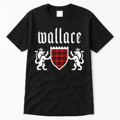 Clan Wallace Tartan Scottish Plaid Wallace Family Tall T-Shirt