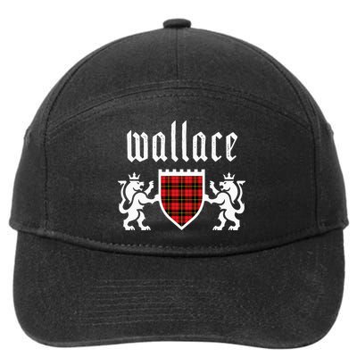 Clan Wallace Tartan Scottish Plaid Wallace Family 7-Panel Snapback Hat