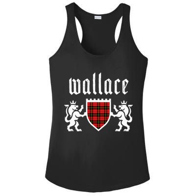 Clan Wallace Tartan Scottish Plaid Wallace Family Ladies PosiCharge Competitor Racerback Tank