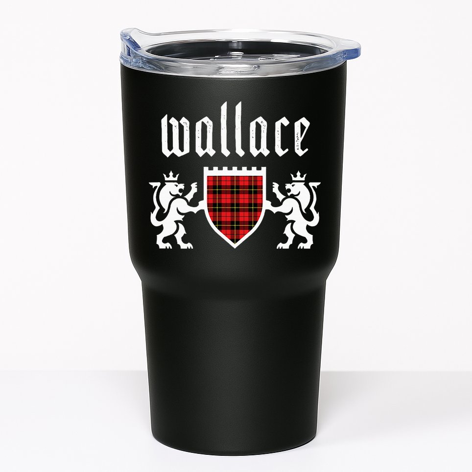 Clan Wallace Tartan Scottish Plaid Wallace Family Tumbler