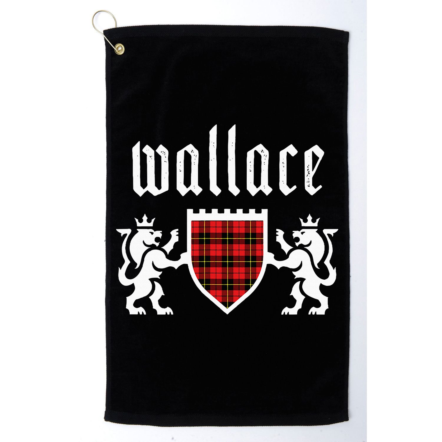 Clan Wallace Tartan Scottish Plaid Wallace Family Golf Towel
