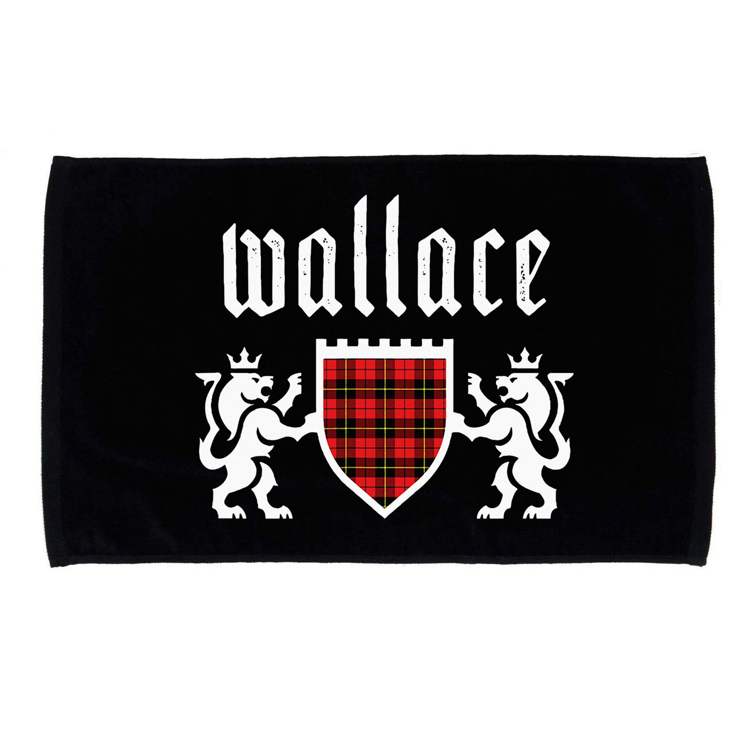 Clan Wallace Tartan Scottish Plaid Wallace Family Microfiber Hand Towel