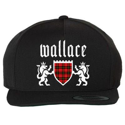 Clan Wallace Tartan Scottish Plaid Wallace Family Wool Snapback Cap