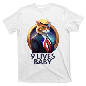 Cat With Trump Hair Nine Lives Baby T-Shirt