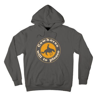 Cowhorse Will To Please. Western Reining Rider Tall Hoodie