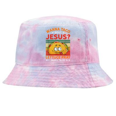 Cute Wanna Taco Bout Jesus Christian Mexican Tie-Dyed Bucket Hat