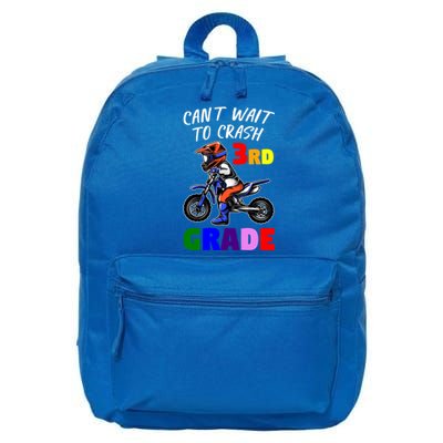 Cant Wait To Crash 3Rd Grade Graduate Great Gift 16 in Basic Backpack