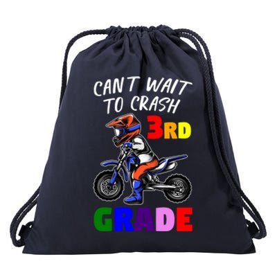 Cant Wait To Crash 3Rd Grade Graduate Great Gift Drawstring Bag