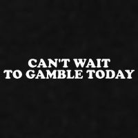 CanT Wait To Gamble Today Ladies PosiCharge Tri-Blend Wicking Tank