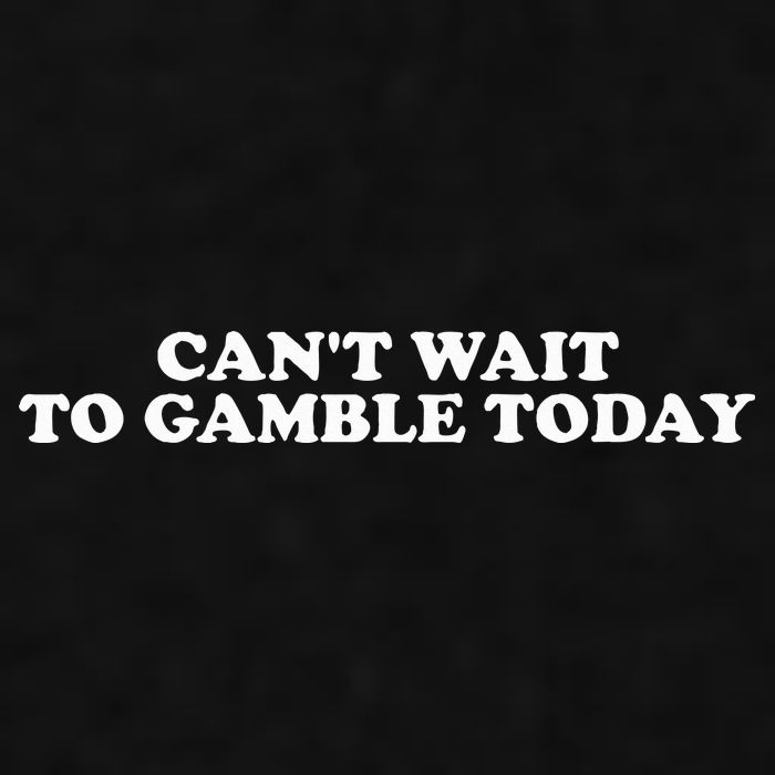 CanT Wait To Gamble Today Ladies PosiCharge Tri-Blend Wicking Tank