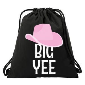 Country Western Theme Sorority Reveal Big Yee Cowgirl Hat Drawstring Bag