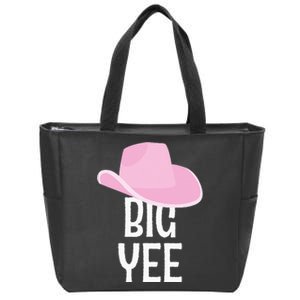 Country Western Theme Sorority Reveal Big Yee Cowgirl Hat Zip Tote Bag