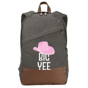 Country Western Theme Sorority Reveal Big Yee Cowgirl Hat Cotton Canvas Backpack