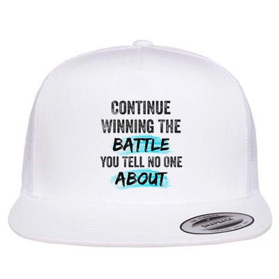 Continue Winning The Battle You Tell No One About Empowerm Flat Bill Trucker Hat