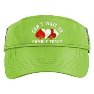 CanT Wait To Gamble Today Christmas Adult Drive Performance Visor