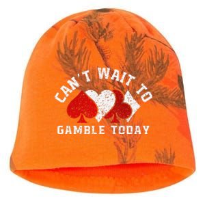 CanT Wait To Gamble Today Christmas Kati - Camo Knit Beanie