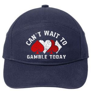 CanT Wait To Gamble Today Christmas 7-Panel Snapback Hat