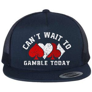 CanT Wait To Gamble Today Christmas Flat Bill Trucker Hat