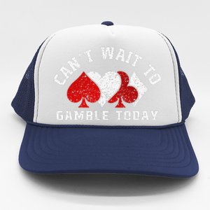 CanT Wait To Gamble Today Christmas Trucker Hat