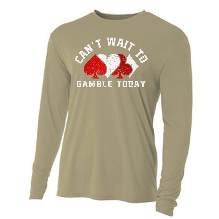 CanT Wait To Gamble Today Christmas Cooling Performance Long Sleeve Crew