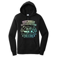 Camper Welcome To Camp Quitcherbitchin Funny Camping Life Women's Pullover Hoodie