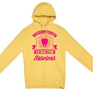 Cool Wisdom Tooth Extraction Gift Funny Dentist Gift Premium Pullover Hoodie