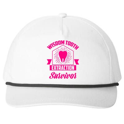 Cool Wisdom Tooth Extraction Gift Funny Dentist Gift Snapback Five-Panel Rope Hat