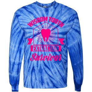 Cool Wisdom Tooth Extraction Gift Funny Dentist Gift Tie-Dye Long Sleeve Shirt