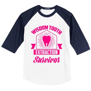 Cool Wisdom Tooth Extraction Gift Funny Dentist Gift Baseball Sleeve Shirt