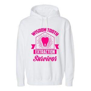 Cool Wisdom Tooth Extraction Gift Funny Dentist Gift Garment-Dyed Fleece Hoodie