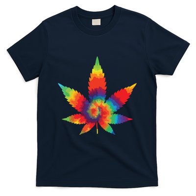 Cannabis Weed Tie Dye Hippie Stoner Gift T-Shirt