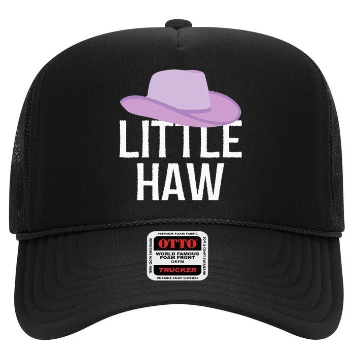 Country Western Theme Sorority Reveal Little Haw Cowgirl Hat High Crown Mesh Back Trucker Hat