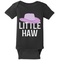 Country Western Theme Sorority Reveal Little Haw Cowgirl Hat Baby Bodysuit