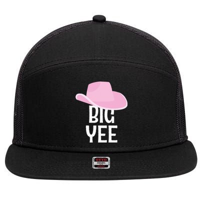 Country Western Theme Reveal Big Yee Cowgirl Hat  7 Panel Mesh Trucker Snapback Hat