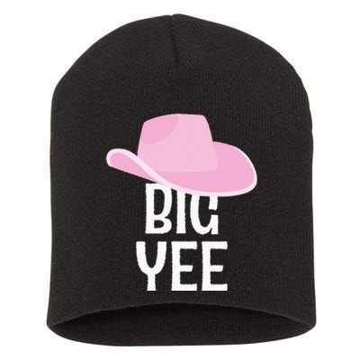 Country Western Theme Reveal Big Yee Cowgirl Hat  Short Acrylic Beanie