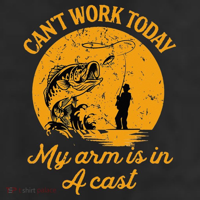 Can't Work Today My Arm is in A Cast Funny Fly Fishing 11oz C Handle Ceramic Mug
