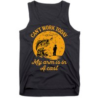 Can't Work Today My Arm is in A Cast Funny Fly Fishing Tank Top