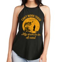 Can't Work Today My Arm is in A Cast Funny Fly Fishing Women's Perfect Tri Rocker Tank